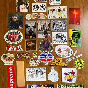 Various Supreme Stickers